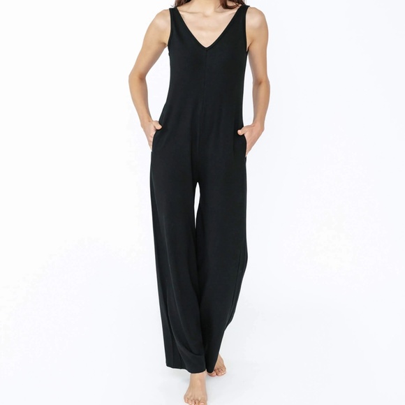 Smash + Tess TUESDAY WIDE LEG ROMPER II IN MIDNIGHT BLACK NEW WITH TAG - Picture 1 of 6